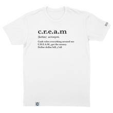Load image into Gallery viewer, C.R.E.A.M. Lyrics T-Shirt - Cash Rules Everything Around Me
