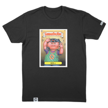 Load image into Gallery viewer, Garbage Pail Kids Dee J. T-Shirt - Retro Trading Card Design
