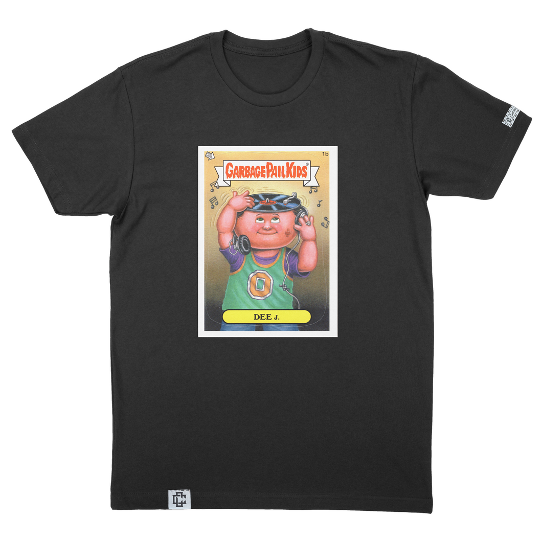 Garbage Pail Kids Dee J. T-Shirt - Retro Trading Card Design