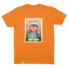 Load image into Gallery viewer, Garbage Pail Kids Dee J. T-Shirt - Retro Trading Card Design

