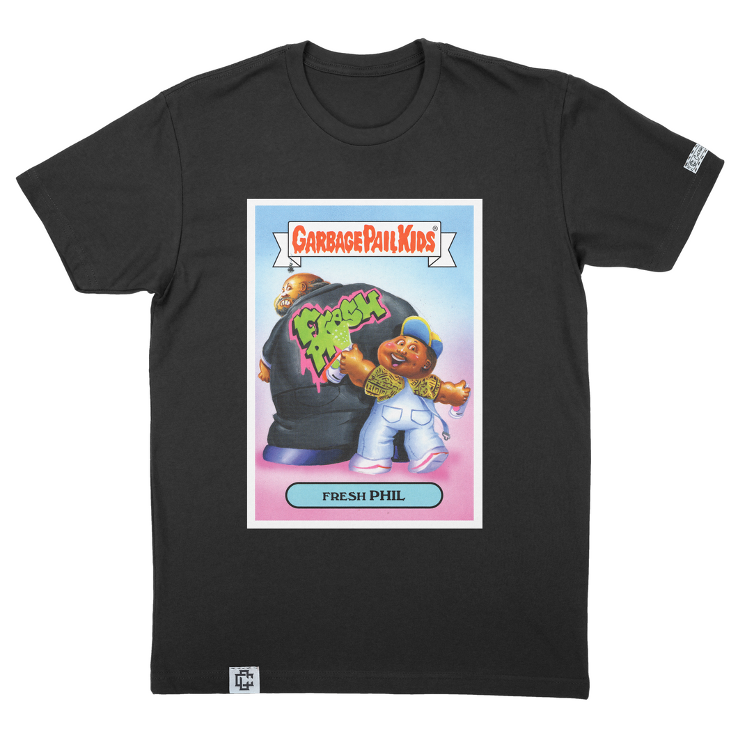 Garbage Pail Kids Fresh Phil T-Shirt - Retro Trading Card Design
