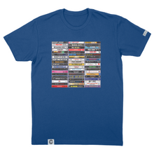 Load image into Gallery viewer, Hip-Hop Cassette T-Shirt - Vintage Collage of Classic Albums
