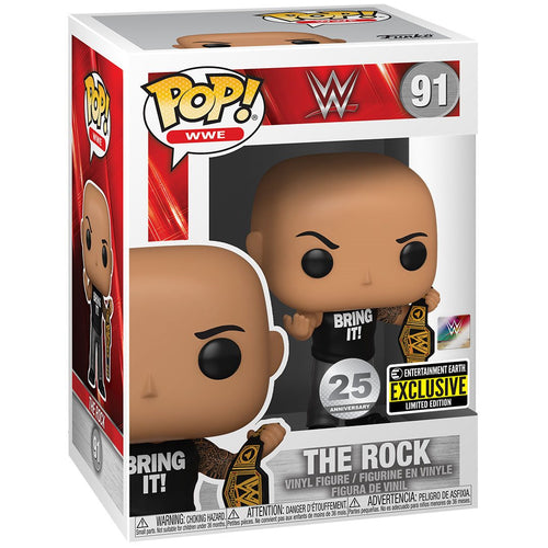 Funko Pop! - WWE The Rock with Championship Belt (EE Exclusive) #91