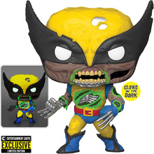 Load image into Gallery viewer, Marvel Zombies Wolverine Glow-in-the-Dark Pop! Vinyl Figure - Entertainment Earth Exclusive
