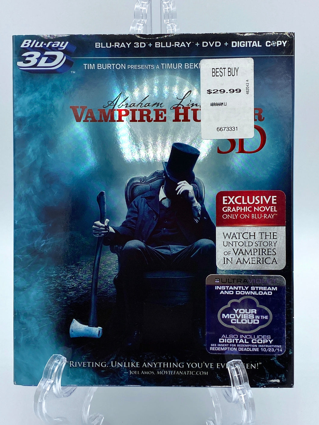 Abraham Lincoln: Vampire Hunter (Blu-Ray 3D/Blu-Ray/DVD/Digital Copy)