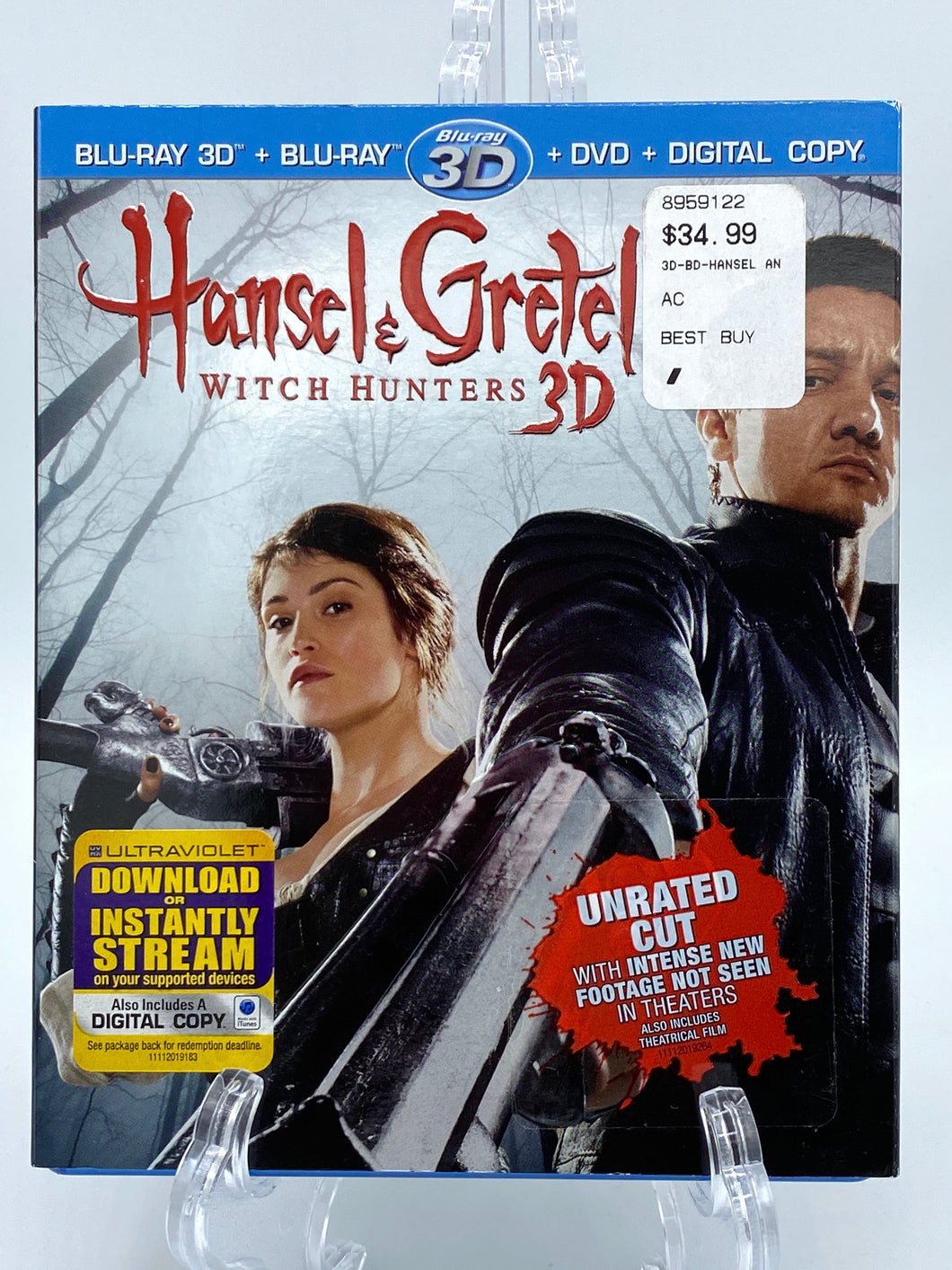 Hansel & Gretel: Witch Hunters 3D (3D Blu-Ray/Blu-Ray/DVD/Digital Copy)